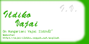 ildiko vajai business card